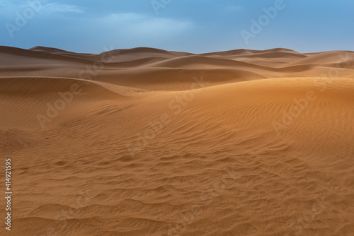 Sand dunes in Sahara desert  Tagounite  Morocco