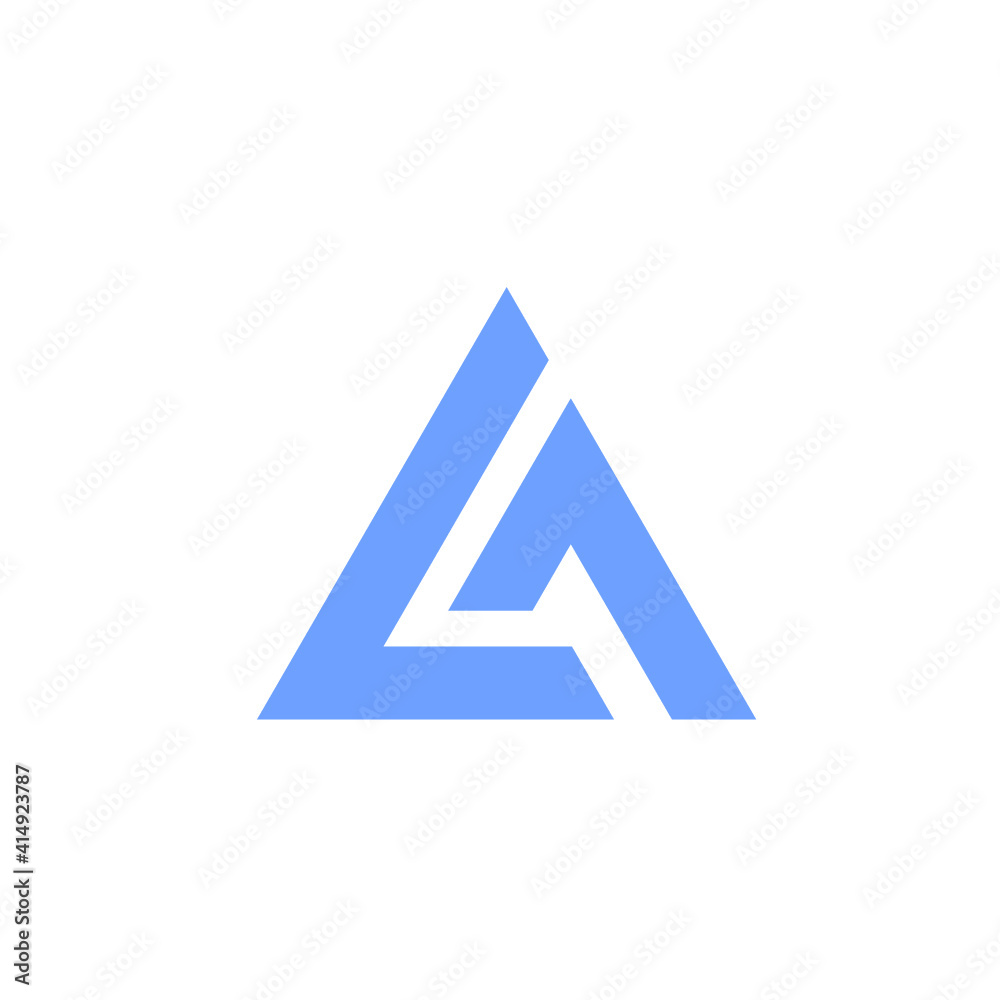 G A Letter Triangle Logo Template Illustration Design. G A Letter Triangle Logo Template Illustration Design.