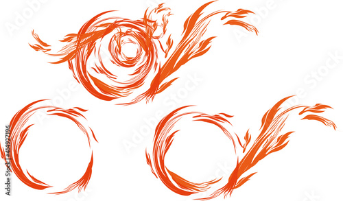 燃え盛る炎の渦のエフェクトセット