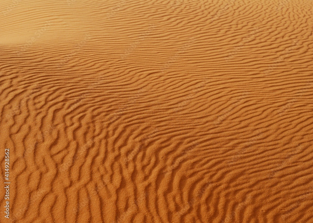 background of orange sand wave in Sakhara desert landscape background of orange sand wave in Sakhara desert landscape