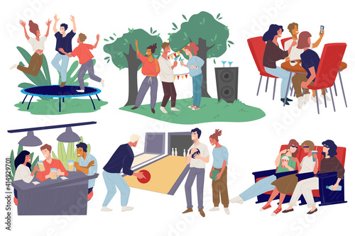 Friends gathered for weekend fun, activities rest