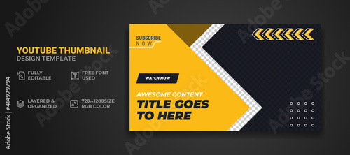 Youtube thumbnail or web banner template