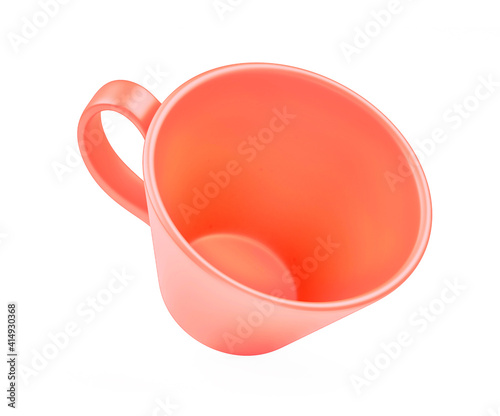 Color cup mockup 3d render - Product mock up of a coffee cup Empty takeaway paper cup of different size isolated on white background, including cutting path.
Paper cups with caps isolated