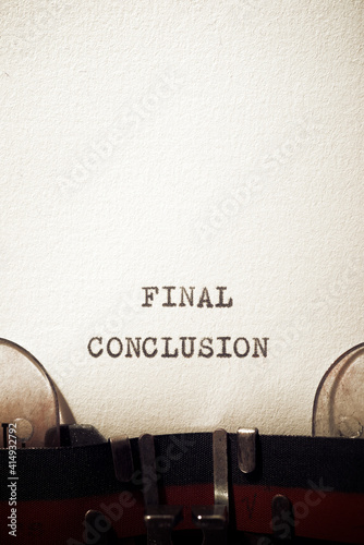 Final conclusion text