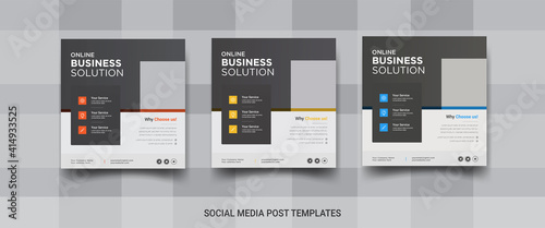 Business social media post for  promoting business 