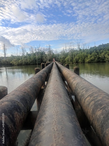 The Gas Pipes as A Fishing Spot!