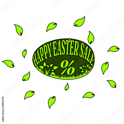 sale of easter egg leaves, very suitable for use as banners, advertisements, backgrounds, etc.
