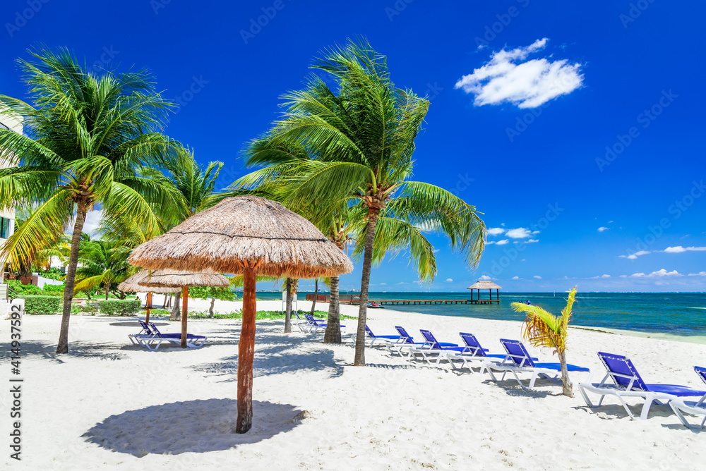 Yucatan Peninsula in Mexico - Cancun, Carribean Sea
