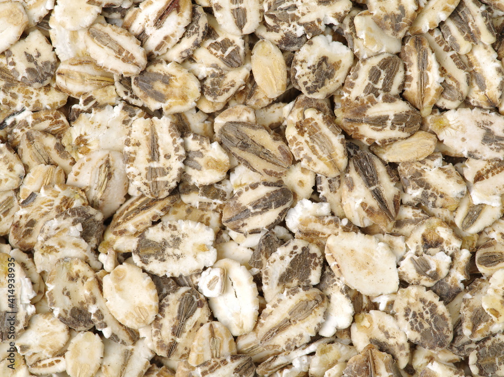 Oatmeal on white background Oatmeal on white background
