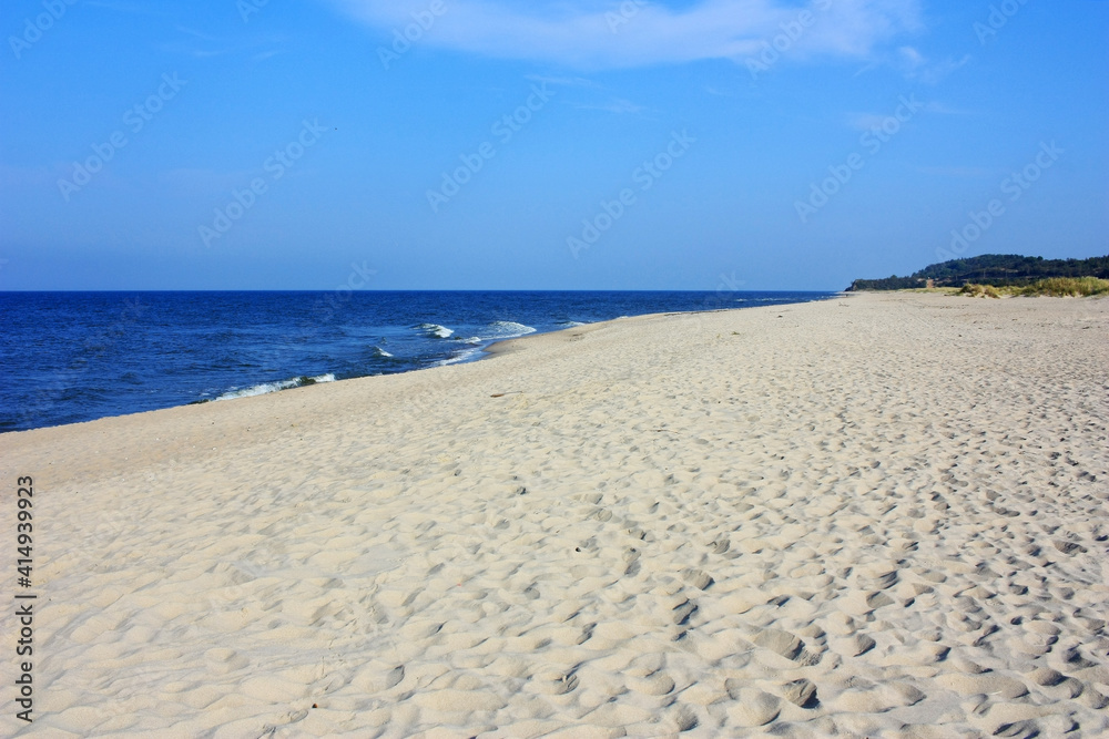 Obraz premium Sandy coast of the Baltic Sea