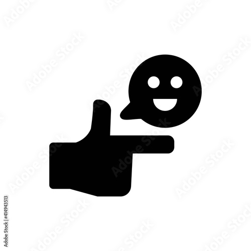 Poke smile icon