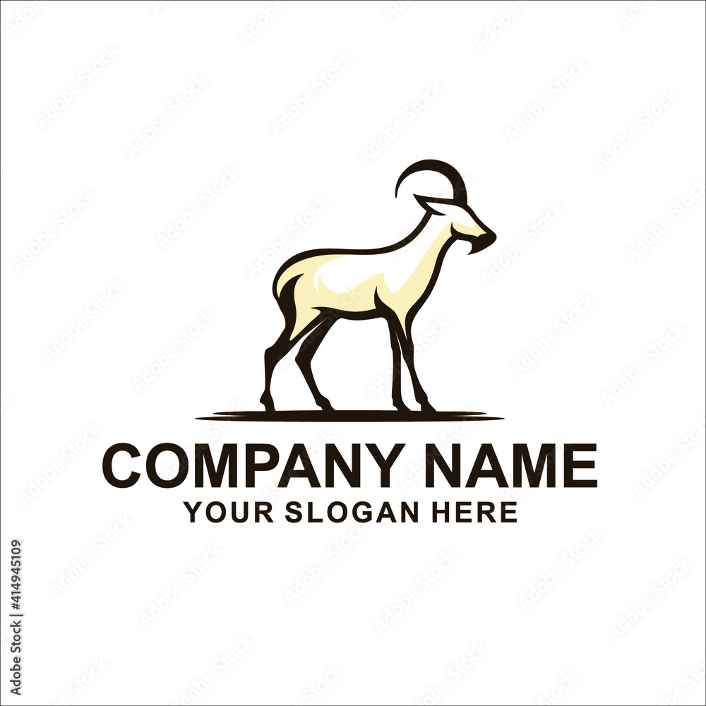 goat logo vector