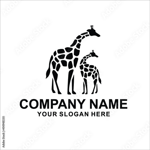 giraffe logo vector