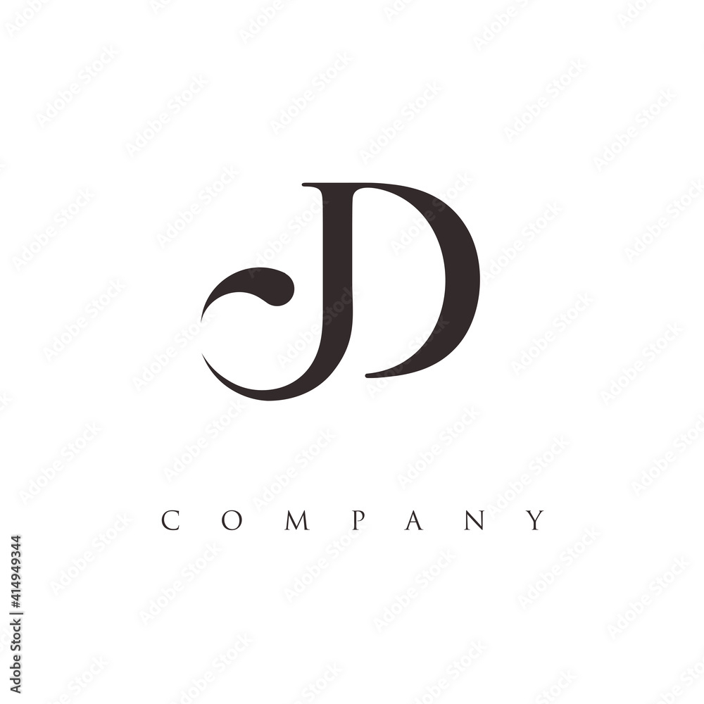 initial JD logo design vector Stock Vector | Adobe Stock