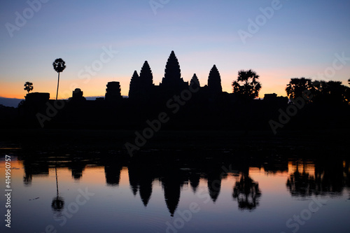 Angkor Wat temple at sunrise, Siem Reap, Cambodia
