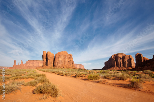 Dirty road at Monument Valley, Arizona, United States