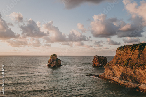 Foto Rocks in the sea in Hendaye, France