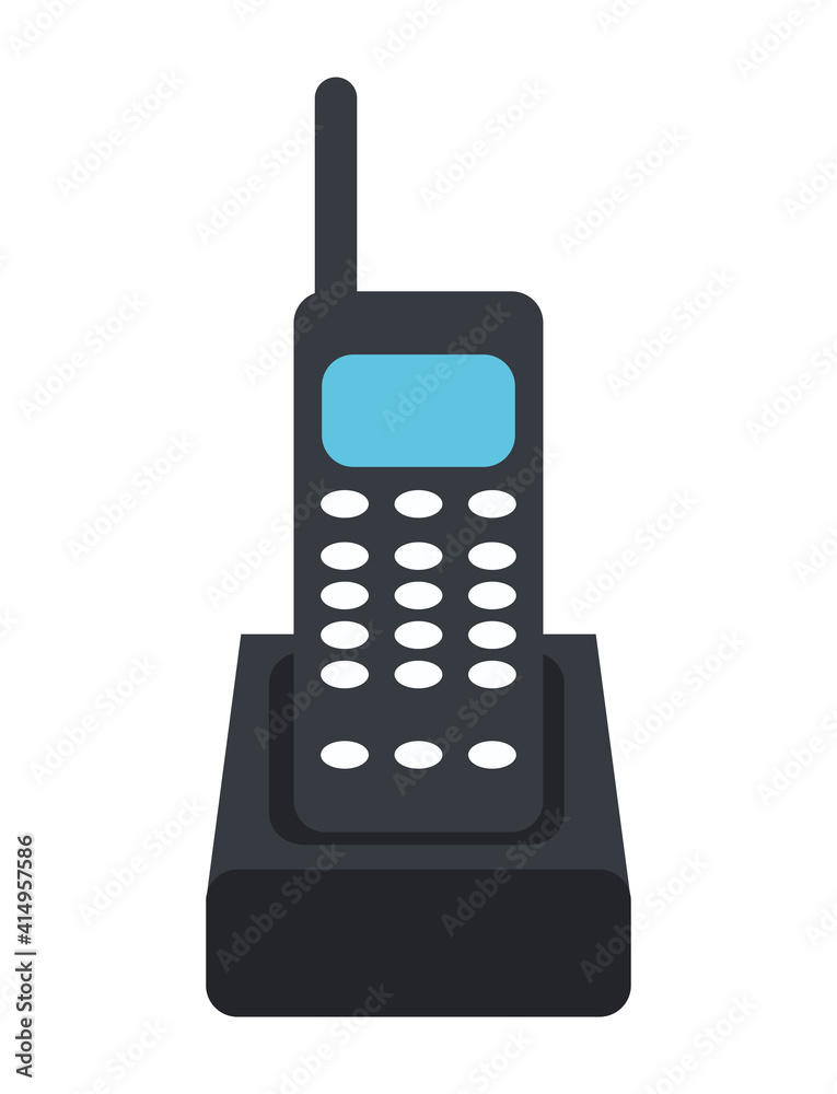wireless telephone gadget isolated icon wireless telephone gadget isolated icon