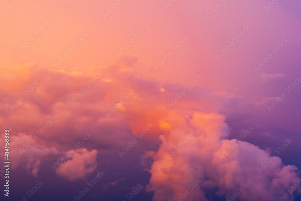 Evening sky with clouds as background.