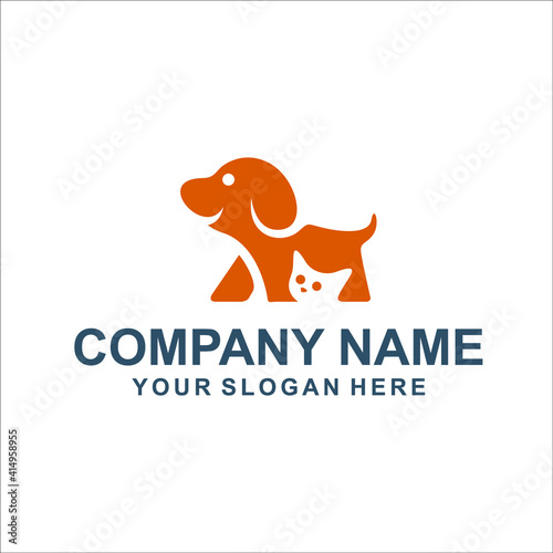 dog cat logo vector