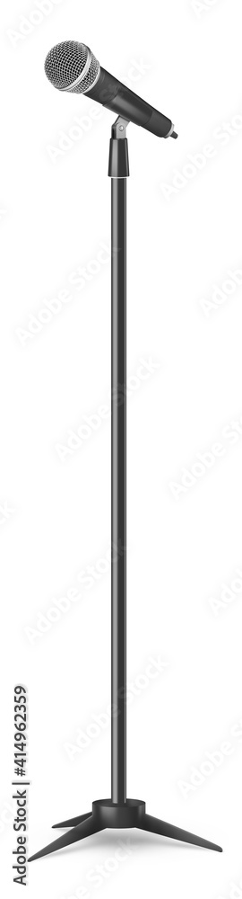 Microphone on stand Microphone on stand