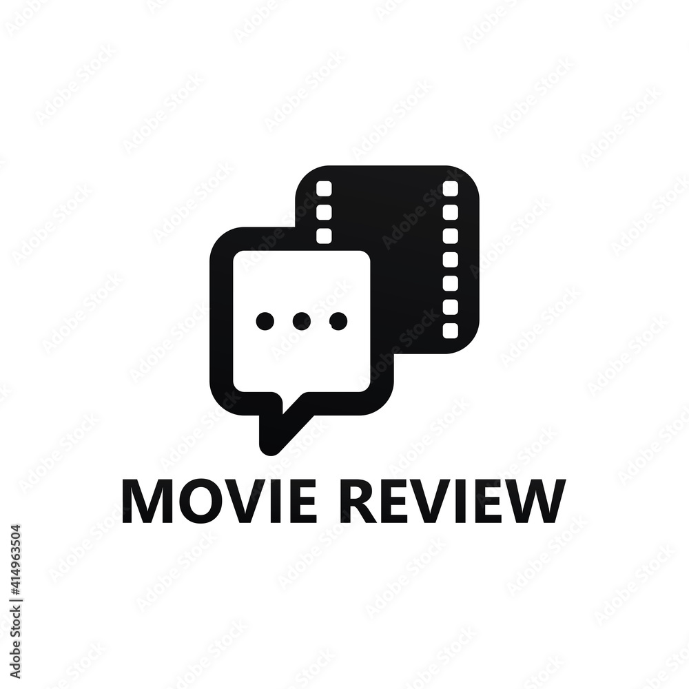 Movie review logo template design Movie review logo template design