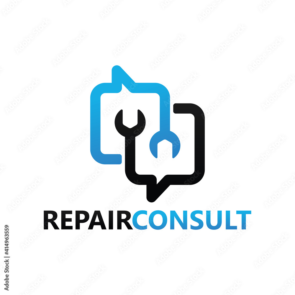 Repair consult logo template design Repair consult logo template design