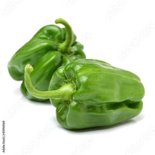 green pepper isolated on white
