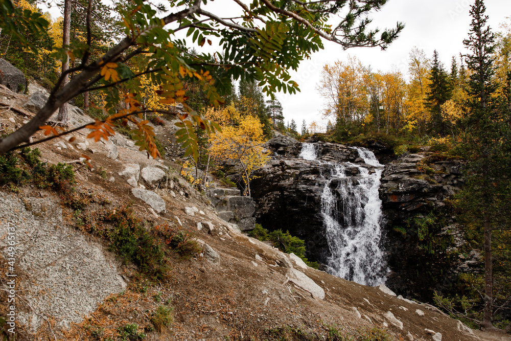 Obraz premium Beautiful landscape of the khibiny mountains