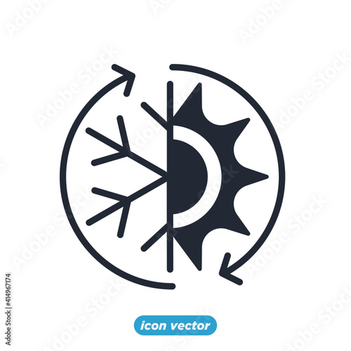 heat pump icon. Energy Types symbol template for graphic and web design collection logo vector illustration