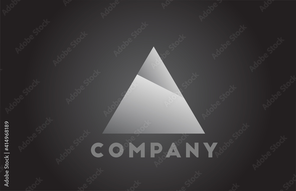 white and black A geometric alphabet letter logo for business. Corporate brading and lettering with futuristic design and gradient for company white and black A geometric alphabet letter logo for business. Corporate brading and lettering with futuristic design and gradient for company
