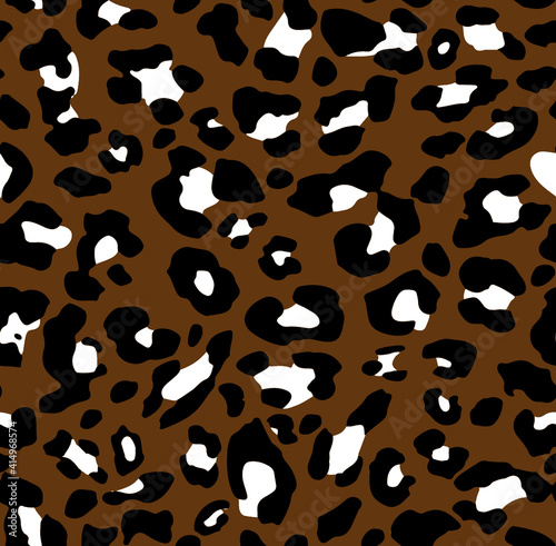 Seamless leopard texture  African animal print