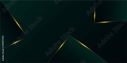 Emerald Luxury Gold Background. Christmas New Year Celebration