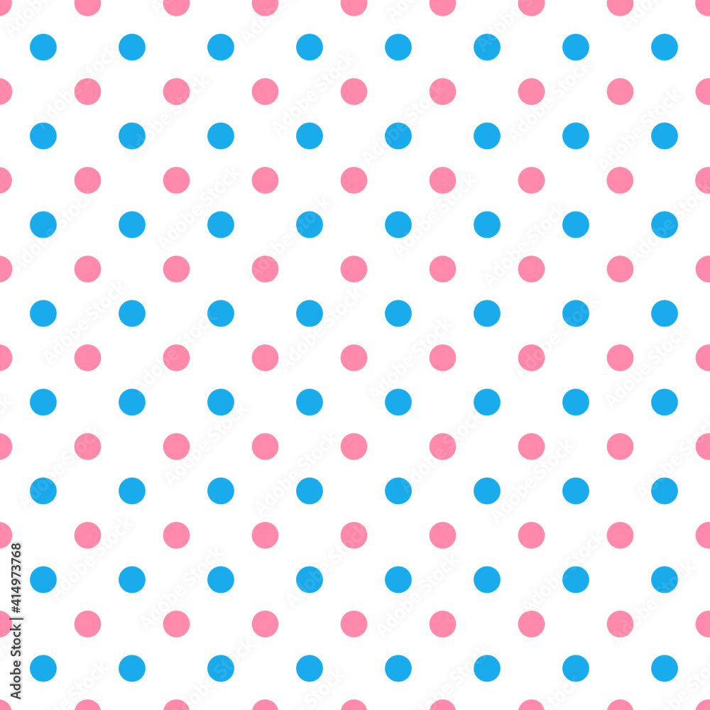 This is a seamless pattern of polka dots on a white background.