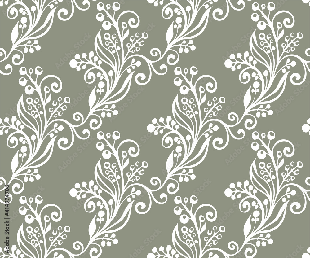 Fototapeta premium Vector ornamental hand drawing decorative background. Ethnic seamless pattern ornament. Vector pattern.