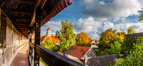 Stadtansicht von der Altstdt Nördlingen in Bayern