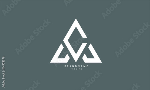 Alphabet letters Initials Monogram logo AC, CA, A and C