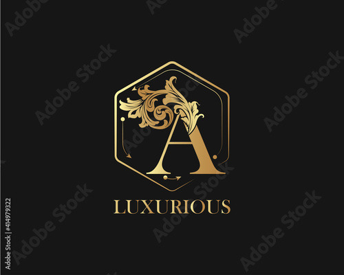 Letter A Luxury Logo Design