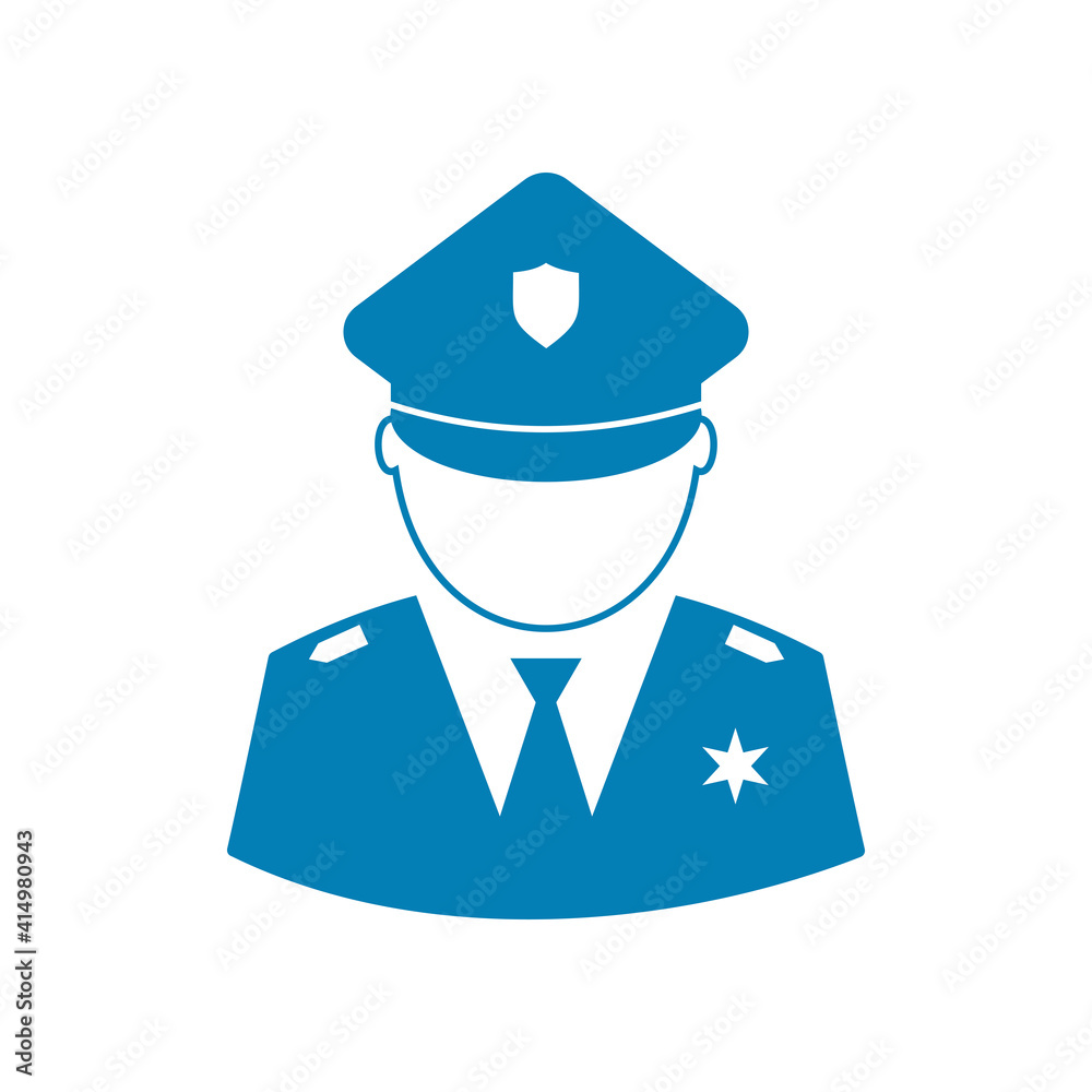 Policeman vector icon illustration sign Policeman vector icon illustration sign