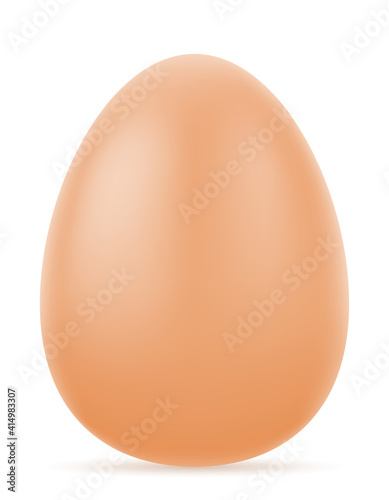 realistic natural chicken egg stock vector illustration