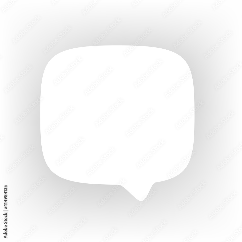 White speech cloud vector template White speech cloud vector template