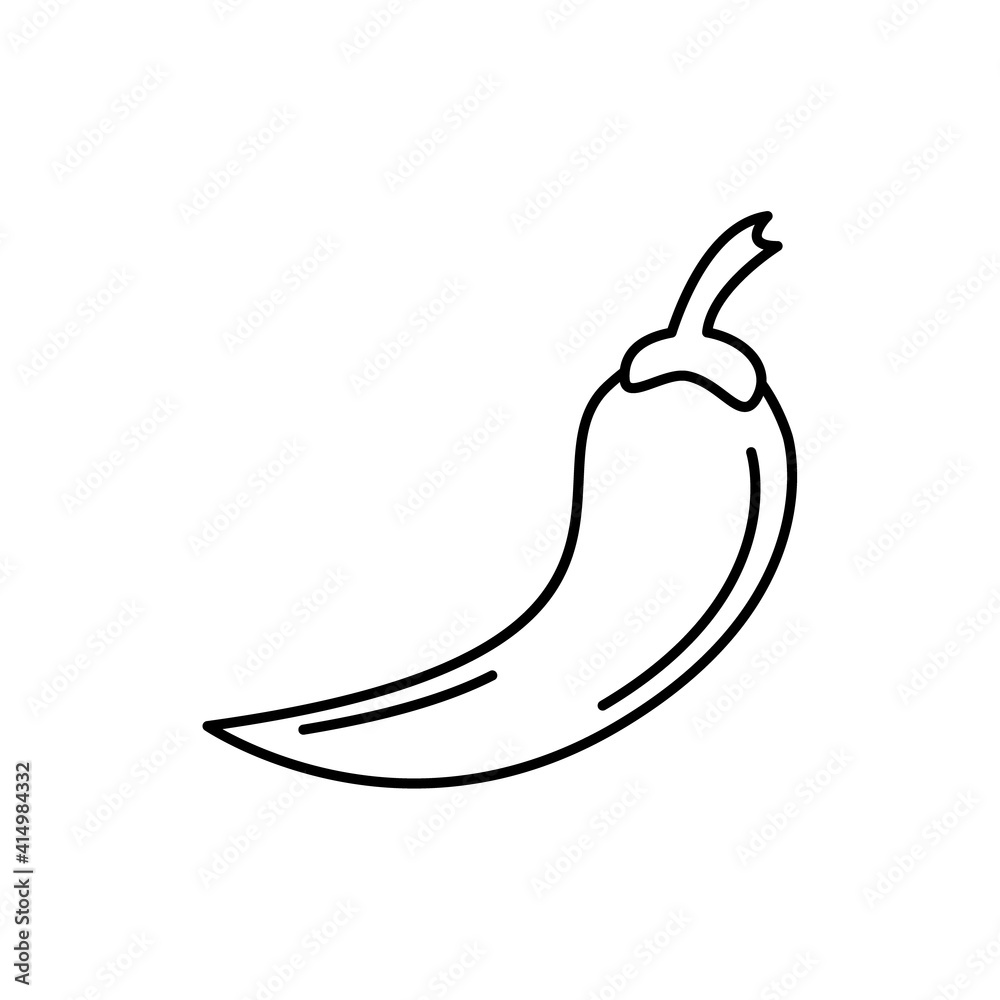 Badge chili pepper. Vector image, eps Badge chili pepper. Vector image, eps