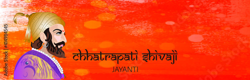 Vector Illustration of Chatrapati Shivaji Maharaj, Maratha clan from Maharashtra, India. Chhatrapati shivaji maharaj jayanti. photo
