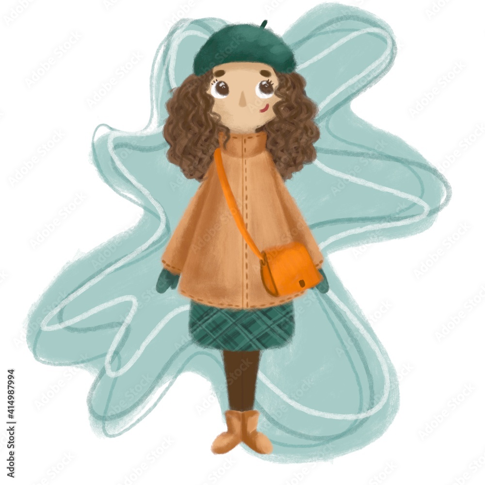 girl in winter clothes