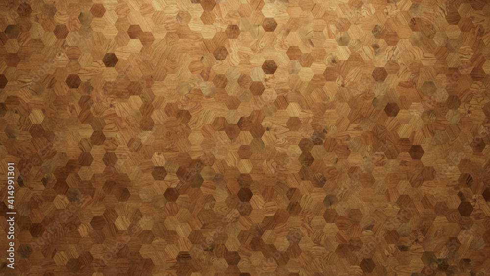 Wood Texture background. Parquet Wallpaper with a Light and Dark Timber Hexagon tile pattern. Wood Texture background. Parquet Wallpaper with a Light and Dark Timber Hexagon tile pattern.