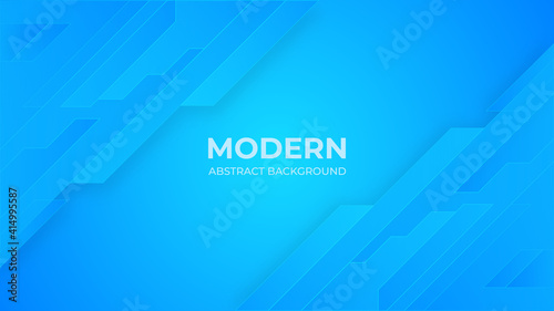 Blue abstract modern background geometry shapes