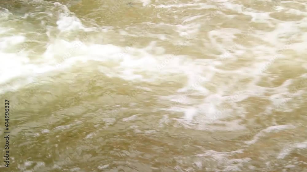 water flowing over rocks