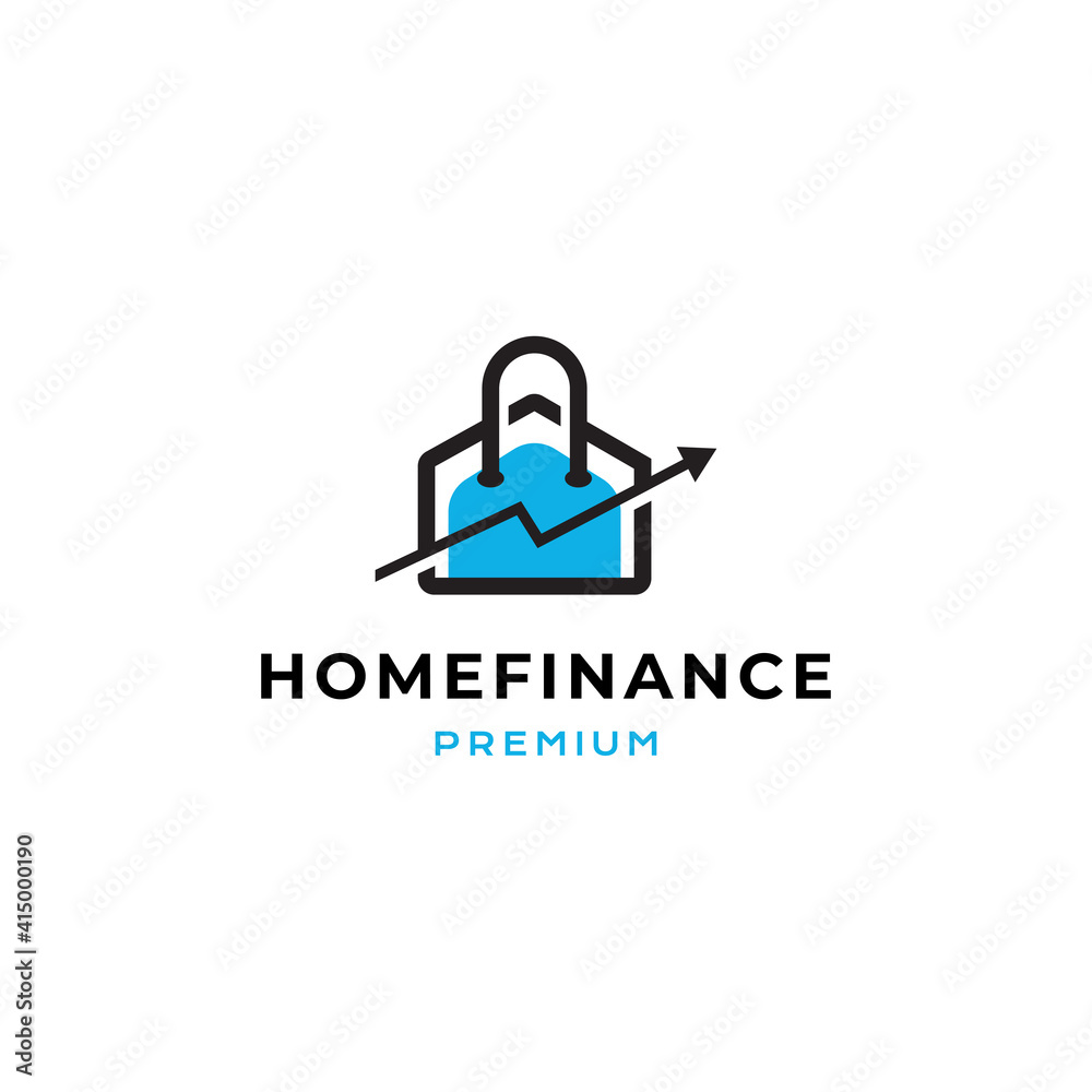 Home Finance logo vector icon illustration simple style Home Finance logo vector icon illustration simple style