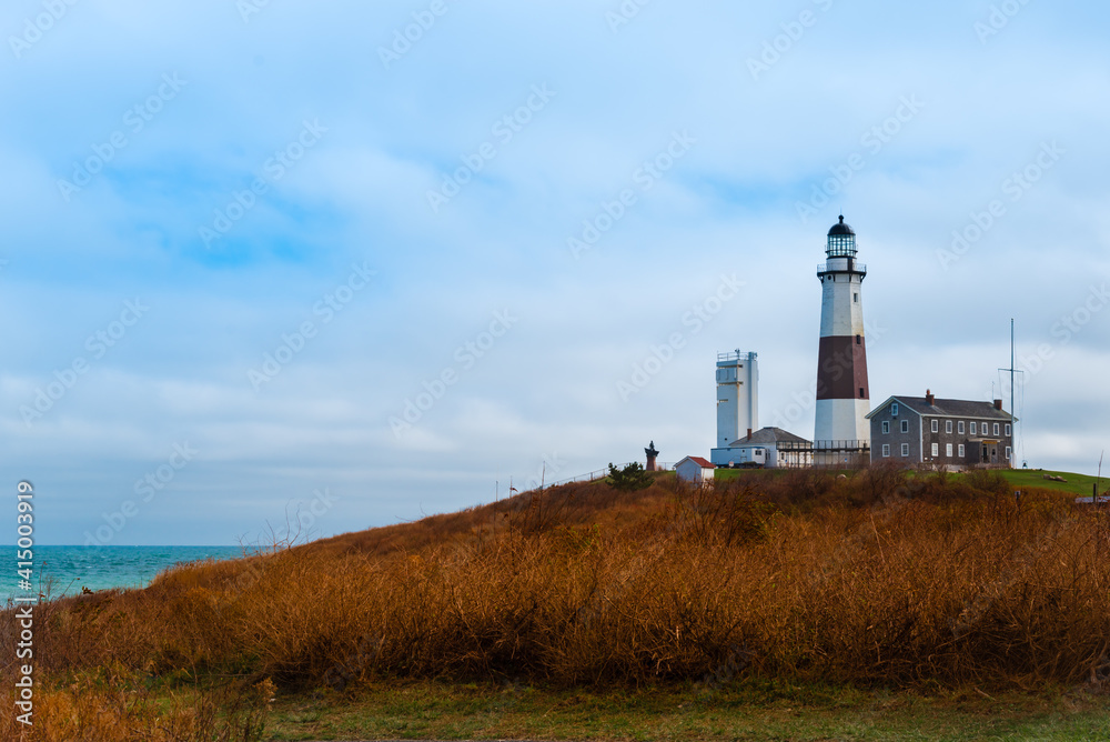 lighthouse on the coast of Montauk, New York lighthouse on the coast of Montauk, New York