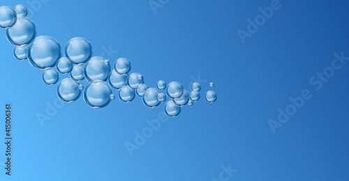 Water drops, blue and clear water drops, ocean water drops and splashes, pure Baikal water, logo of washing powder or clean fresh laundry, sale of pure water
